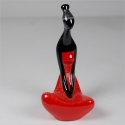 Figurka Sudanka - czerwona drapana
