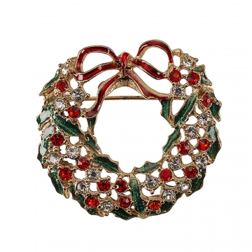 Świąteczna ozdoba broszka 5 cm Noel