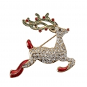 Świąteczna ozdoba Renifer broszka 5 cm Noel