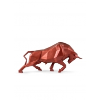 Figurka Byk metaliczna czerwień 50 cm - Lladro