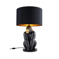 Lampa Goryl czarno-złoty 63 cm - Lladró