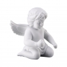 Figurka Aniołek z wiankiem średni 10,2 cm