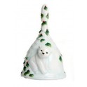 Dzwonek porcelanowy - Miś Polarny