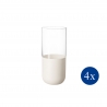 Szklanka do long drinków 4 sztuki - Manufacture Rock Blanc 1137998260