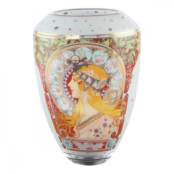 Wazon Zodiak 30 cm - Alfons Mucha Goebel 67062741