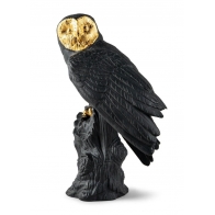 Figurka Sowa czarno-złota 41 cm - edycja limitowana - Lladró