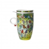 Kubek do herbaty z pokrywką i sitem Birds on a Love Wire 450 ml - James Rizzi Goebel 26103151