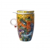 Kubek do herbaty z pokrywką i sitem Not Getting Around the Traffic 450 ml - James Rizzi Goebel 26103161