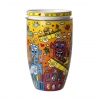 Kubek do herbaty z pokrywką i sitem Not Getting Around the Traffic 450 ml - James Rizzi Goebel 26103161