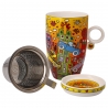 Kubek do herbaty z pokrywką i sitem Not Getting Around the Traffic 450 ml - James Rizzi Goebel 26103161