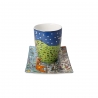 Kubek z podstawką All Roads Lead to Bremen 400 ml - James Rizzi Goebel 26103431