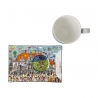 Kubek z podstawką All Roads Lead to Bremen 400 ml - James Rizzi Goebel 26103431