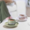 Spodek do filiżanki do espresso 12 cm - Perlemor Zielony like. by Villeroy & Boch 19-5174-1430