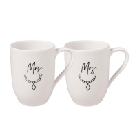 Zestaw dwóch kubków Mrs i Mrs 290 ml - Statement Villeroy & Boch 1016218412