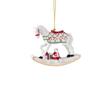 Ozdoba w kształcie konia na biegunach 10,9 x 3,8 x 8,9 cm - Christmas Classics