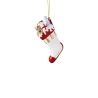 Ozdoba w kształcie skarpety świątecznej 6,9 x 4,3 x 12,9 cm - Christmas Classics
