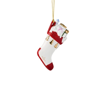 Ozdoba w kształcie skarpety świątecznej 6,9 x 4,3 x 12,9 cm - Christmas Classics
