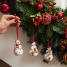 Zestaw 3 ozdób świątecznych wiszących bałwanki - Nostalgic Ornaments 14-8331-6693