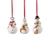 Zestaw 3 ozdób świątecznych wiszących bałwanki - Nostalgic Ornaments 14-8331-6693