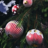 Bombki zestaw 2 sztuk w paski 6 cm - Delight