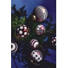 Bombki zestaw 2 sztuk w paski 6 cm - Delight