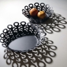 Kosz na owoce Vimini czarny 22 cm - Michel Boucquillon & Donia Maaoui - Alessi