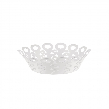 Kosz na owoce Vimini biały 22 cm - Michel Boucquillon & Donia Maaoui - Alessi