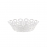 Kosz na owoce Vimini biały 22 cm - Michel Boucquillon & Donia Maaoui - Alessi