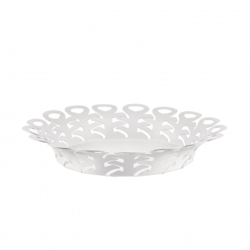 Kosz na owoce Vimini biały 27 cm - Michel Boucquillon & Donia Maaoui - Alessi