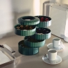 Pojemnik na kapsułki do kawy espresso Plissé zielony - Alessi