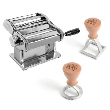 Maszynka do makaronu Atlas 150 + zestaw stempli Ravioli - Marcato