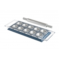 Forma do ravioli okrągłych 50 mm x 10 jasnoniebieska Design Line - Marcato