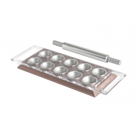 Forma do ravioli okrągłych 50 mm x 10 jasnoróżowa Design Line - Marcato