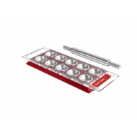 Forma do ravioli okrągłych 50 mm x 10 czerwona Design Line - Marcato