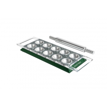 Forma do ravioli okrągłych 50 mm x 10 zielona Design Line - Marcato