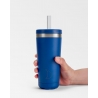 Kubek Original Straw Cup, 500ml Matte Blue - Chilly's Bottles