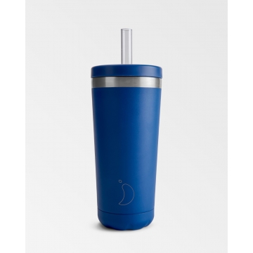Kubek Original Straw Cup, 500ml Matte Blue - Chilly's Bottles