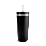 Kubek Original Straw Cup 500 ml Monochrome Black - Chilly's Bottles