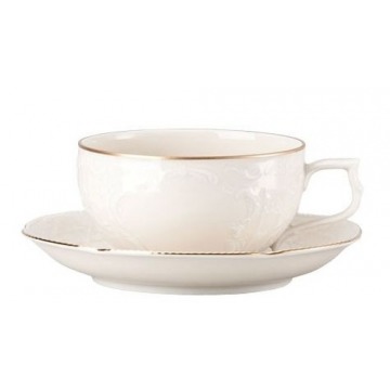Rosenthal porcelana.Filiżanka do herbaty ze spodkiem - Sanssouci Gold 