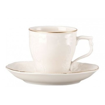 Rosenthal porcelana.Filiżanka do kawy ze spodkiem - Sanssouci Gold