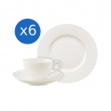 Zestaw capuccino porcelana Royal 18 elementów
