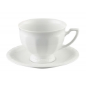 Filiżanka do kawy ze spodkiem - Biała Maria