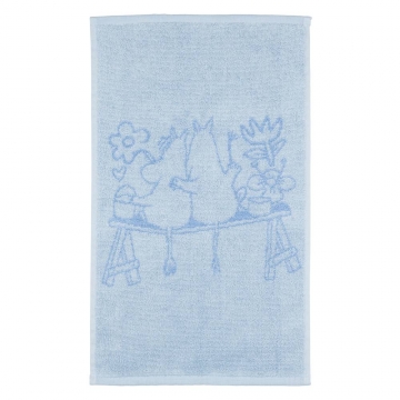 Ręcznik do rąk Moomin Friends Forever 30 x 50 cm niebieski - Muminki