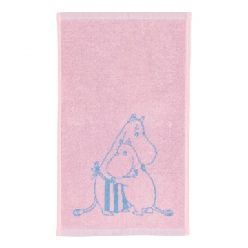 Ręcznik do rąk Moomin Love 30 x 50 cm różowy - Muminki