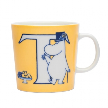 Kubek ABC "T" 400 ml - Muminki