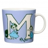 Kubek ABC "M" 400 ml - Muminki