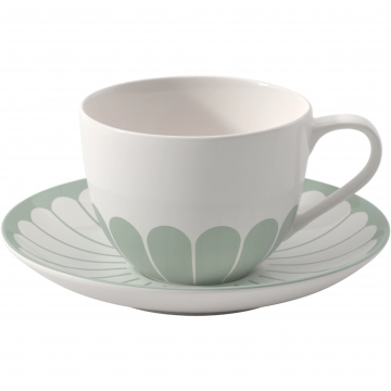 Filiżanka ze spodkiem do kawy - Fleur Vert Villeroy & Boch 10-4550-1290