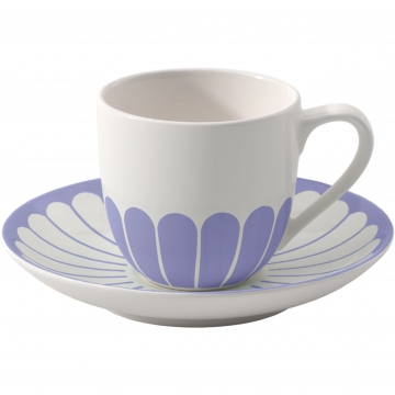 Filiżanka ze spodkiem do espresso - Fleur Bleu