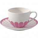 Filiżanka do kawy ze spodkiem - Fleur Cassis