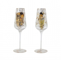 Kieliszki do szampana Adele i Pocałunek, 2szt. - Gustav Klimt Goebel 67075181